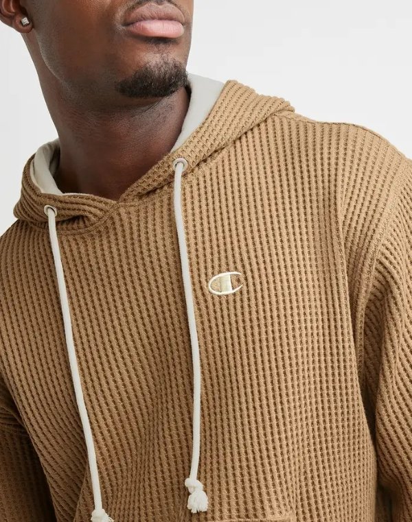 Waffle Hoodie, Embroidered C Logo