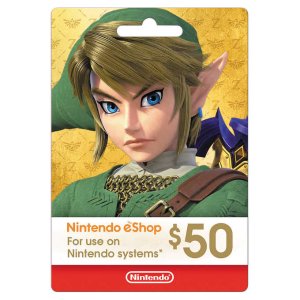 Nintendo eShop $50 电子礼卡,《塞尔达 王国之泪》变相8折