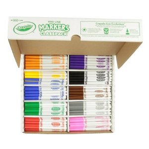 Crayola 绘儿乐200支细头马克笔（10色）