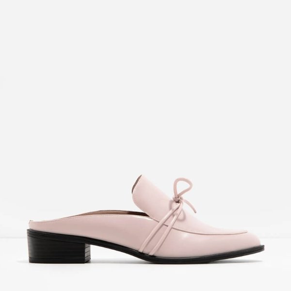 粉色乐福鞋