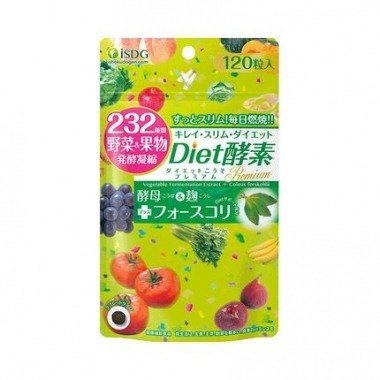 日本医食同源 ISDG Diet日间酵素果蔬孝素120粒/袋（绿）