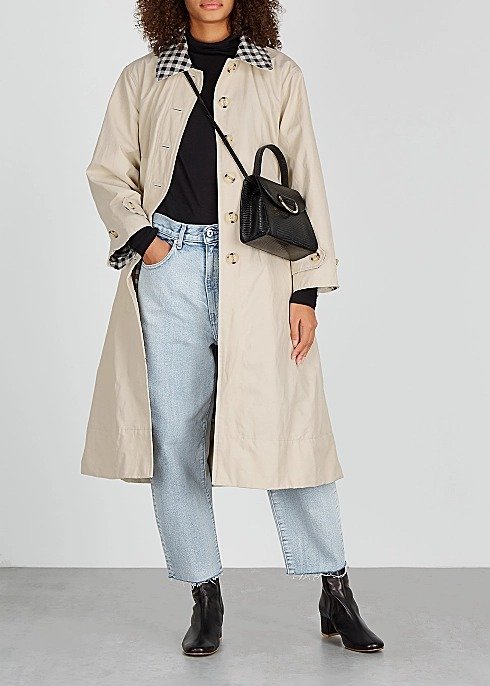 Glenda stone cotton-blend trench coat