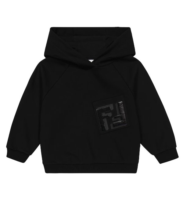 FF stretch-cotton hoodie