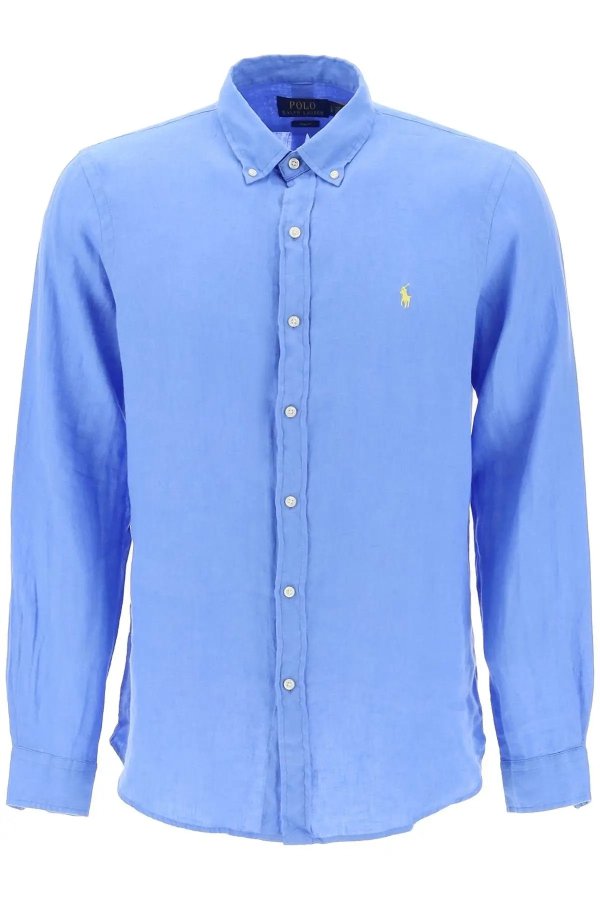 linen button-down shirt