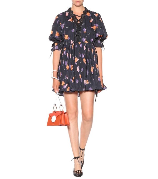 Exclusive to mytheresa.com – Floral-printed crepe minidress