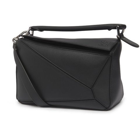 Harvey Nichols & Co Ltd Loewe Puzzle large black leather shoulder