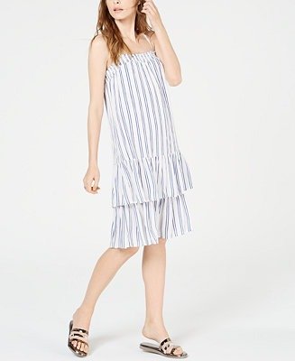 Striped Drop-Waist Dress, Regular & Petite