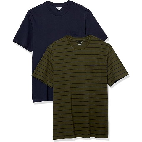 Amazon Essentials 男士纯棉T恤 2件
