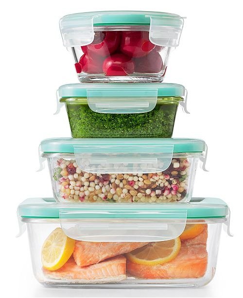 Smart Seal 12-Pc. Glass Food Storage Container Set