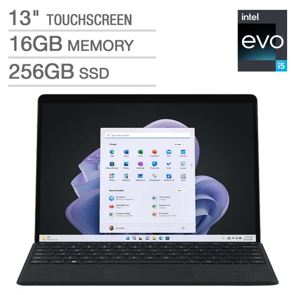 Surface Pro 9 EVO平板 i5-1235U 16GB 256GB