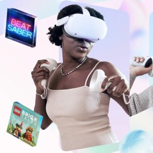 史低价：Meta Quest 2 VR 虚拟现实头戴式游戏机 128GB