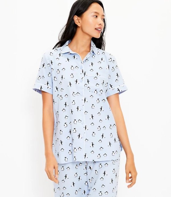 Penguin Pajama Top | LOFT