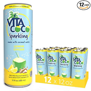 Vita Coco Sparkling Coconut Water, Lemon Ginger