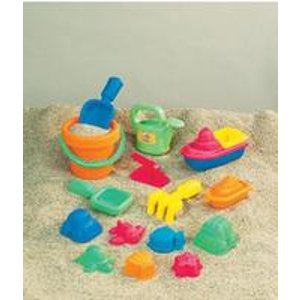 Small World Toys Swe 15-Pieces Sand Toy Set Asst