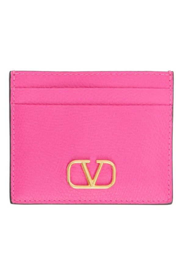 Pink Pink PP VLogo Card Holder