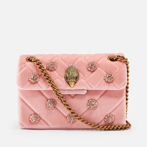 Mini Kensington Embellished Velvet Bag