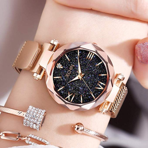Jechin Women's Diamond Starry Sky Watches