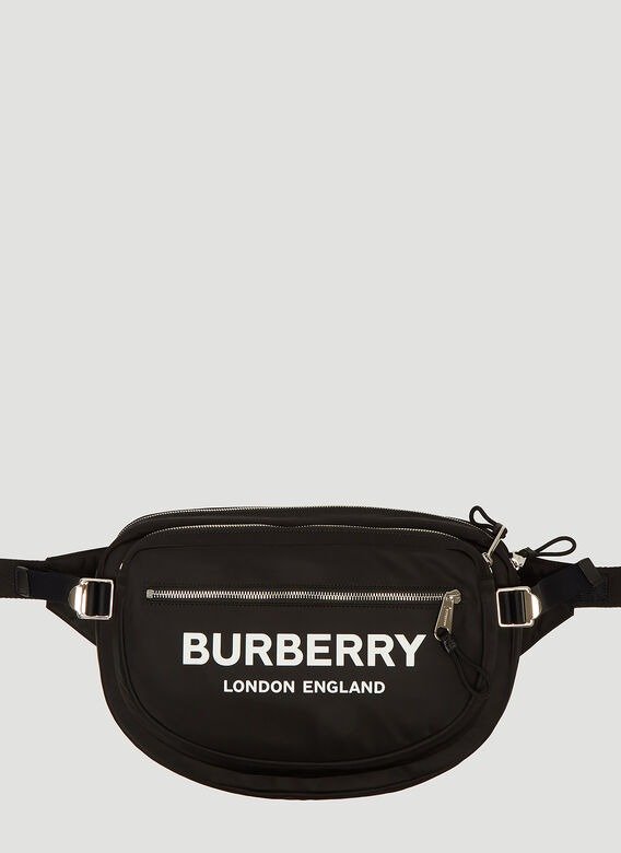 Cannon Oversized Logo Belt Bag in Black