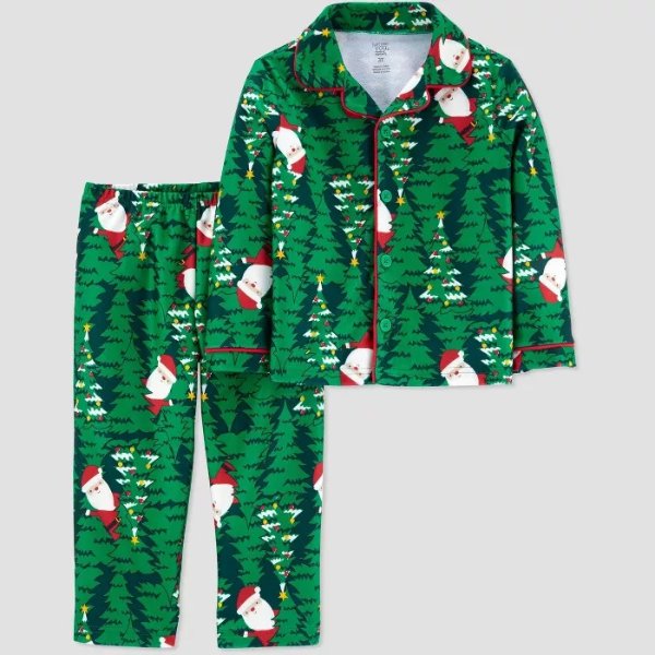 Toddler Boys' Santa Coat Pajama Set 