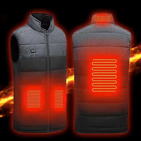 Usb Heating Vest, Sizes M-xl, Lightweight Usb Electric Heating Jacket With 3 Heating Settings, 4 Heating Zones For Riding, Skiing, Fishing, Outdoor Activities Not Suitable For People With Pacemakers | Quick & Secure Online Checkout | Temu
