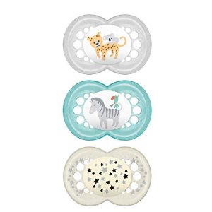 MAM Day & Night Pacifier, Unisex, 6+ Months, 3-Count