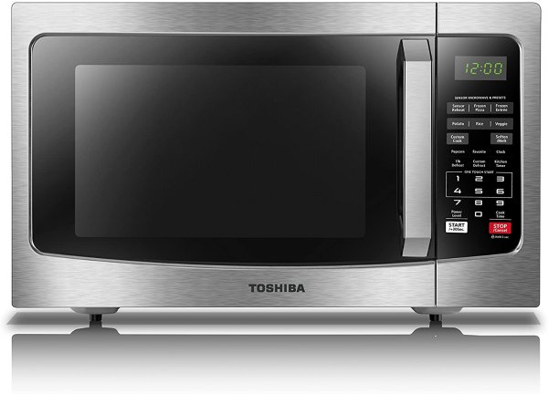 EM131A5C-SS Microwave Oven with Smart Sensor, Easy Clean Interior, ECO Mode and Sound On/Off, 1.2 Cu.ft, Stainless Steel