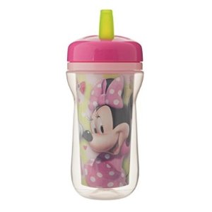 The First Years Insulated Straw Cup, Disney Minnie Mouse, 9 Ounce @ Amazon