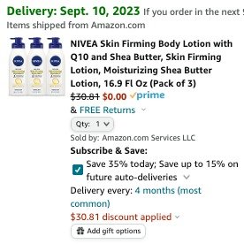 NIVEA Skin Firming Body Lotion 3 packs