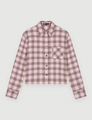 Checked shirt for tying