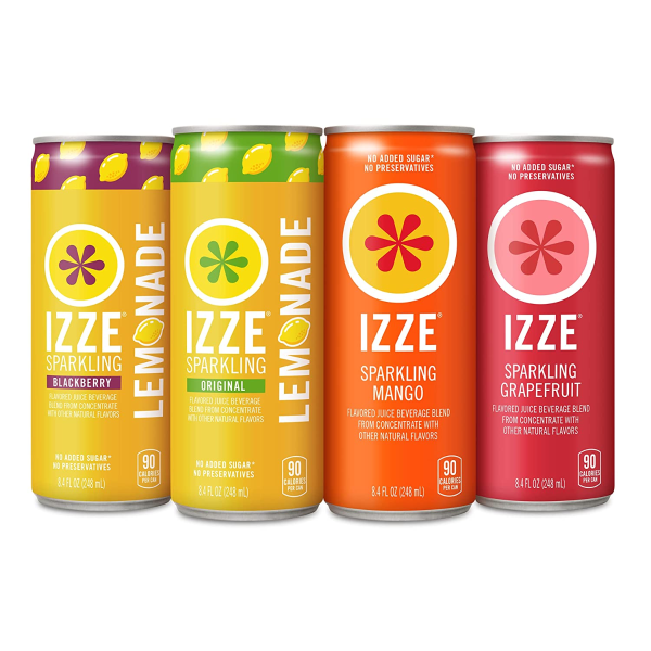 IZZE 清爽气泡果汁 4口味综合装 8.4oz 24罐装