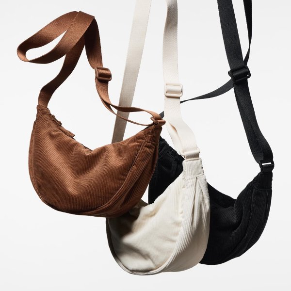Corduroy Round Mini Shoulder Bag | UNIQLO US