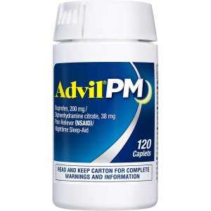 Advil PM 布洛芬缓释片 止痛退烧快速入睡200mg 120粒装