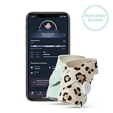 ® Dream Sock Baby Monitor Bundle in Mint/Leopard (2-Pack) | buybuy BABY
