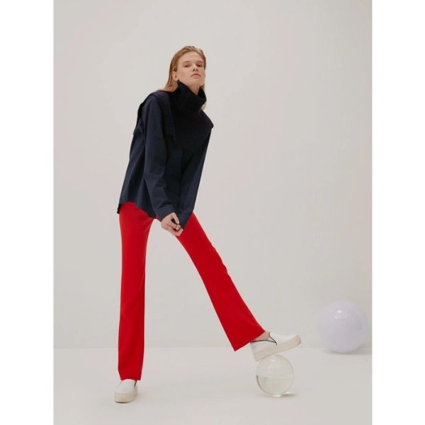 [Drama Collection] Slim Bootcut Trousers