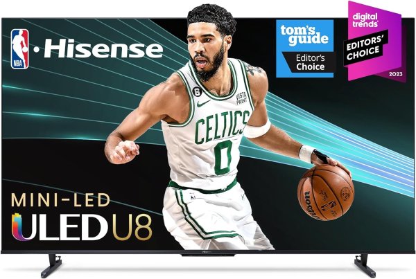 Hisense 100-Inch Class U8 Series Mini-LED ULED 4K UHD Google Smart TV