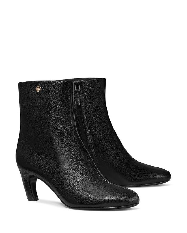 Women's Curved High Heel Ankle Boots