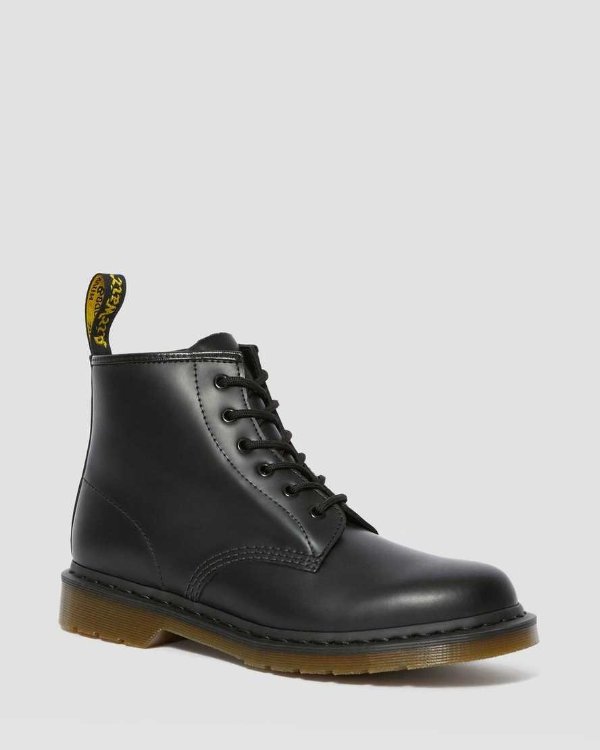 DR MARTENS 101 SMOOTH LEATHER ANKLE BOOTS
