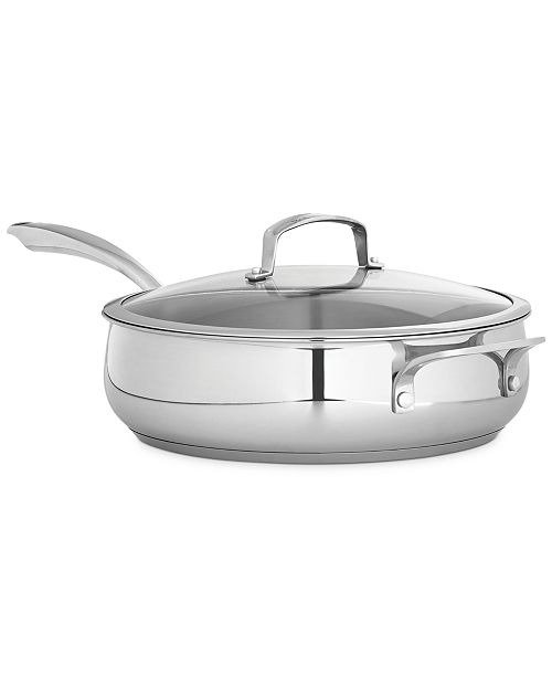 Polished Stainless Steel 5-Qt. Covered Saute Pan, Created for Macy's
