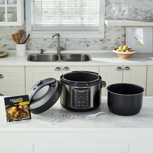 Express 10-qt. Black Stainless Easy Release Pressure Cooker