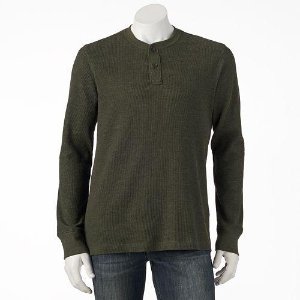 Arrow Classic-Fit Solid Thermal Henley - Men