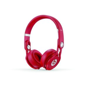 Beats Mixr On-Ear DJ Headphones with Remote  Mic (Red)
