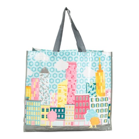 2 PK NEW TJ Maxx Shopping Bag Colorful Unicorns Reusable Tote Bag