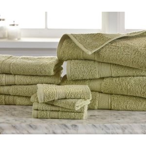 12-Piece 100% Egyptian Cotton 600 GSM Towel Set