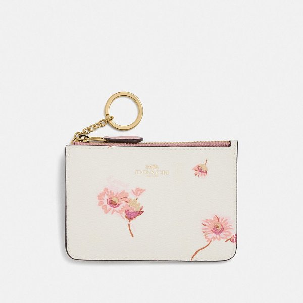 Key Case With Multi Floral Print