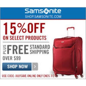 Select Products ＋ Free Shipping $99+ @ Samsonite