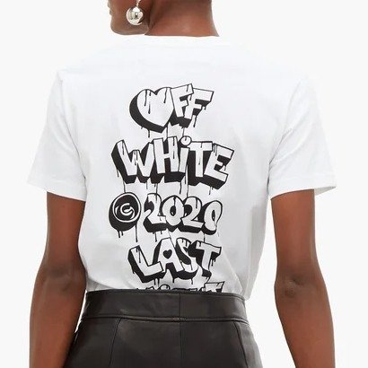Graffiti logo-print cotton T-shirt