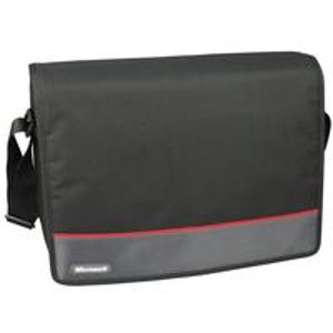 Microsoft Messenger Bag for 15.6-Inch Laptops (Red Trim)