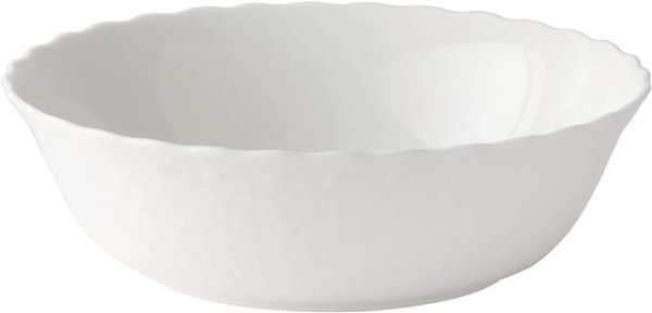 鸣海 餐碗 盘子 Silky White系列 直径16cm 圆形碗 微波炉&洗碗机可用 9968-1658P