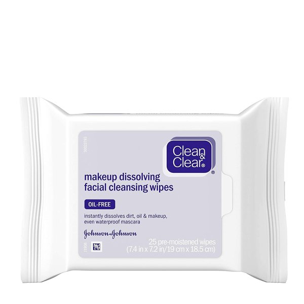 Clean & Clear Oil-Free Makeup Facial Cleansing Wipes