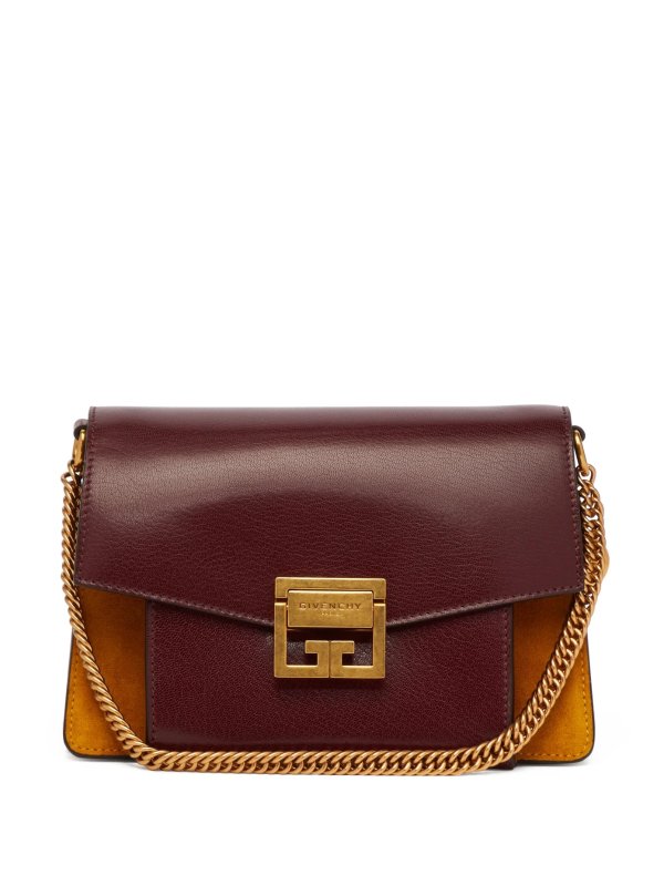 GV3 small suede and leather cross-body bag | Givenchy | MATCHESFASHION.COM US